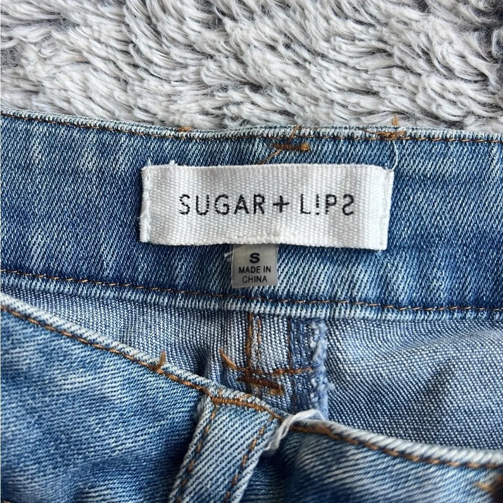 Sugar Lips stretchy denim jean shorts nwot - Picture 4 of 4